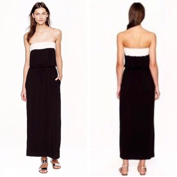 J. CREW Strapless Maxi Dress - Picture 1 of 6
